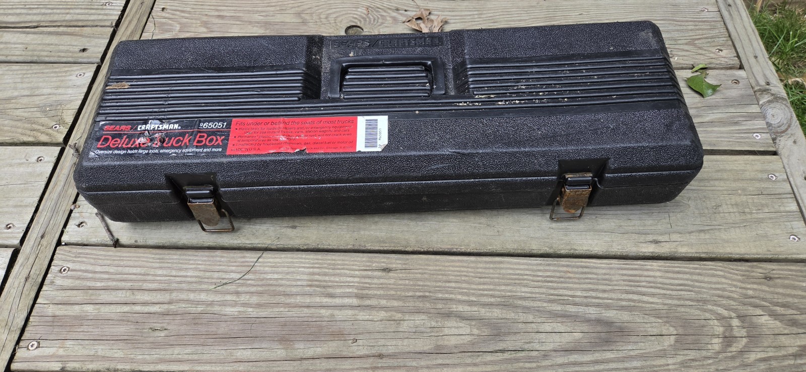 Sears Craftsman 25″ Deluxe Truck Tool Box 65051 Low Profile Made In USA Vintage