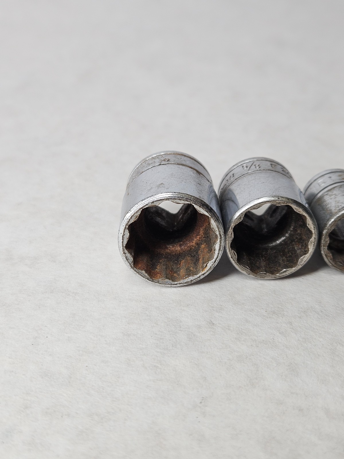 Snap-On F161 F201 F221 3/8″ Drive 12Pt SAE 1/2″ 5/8″ 11/16″ Sockets