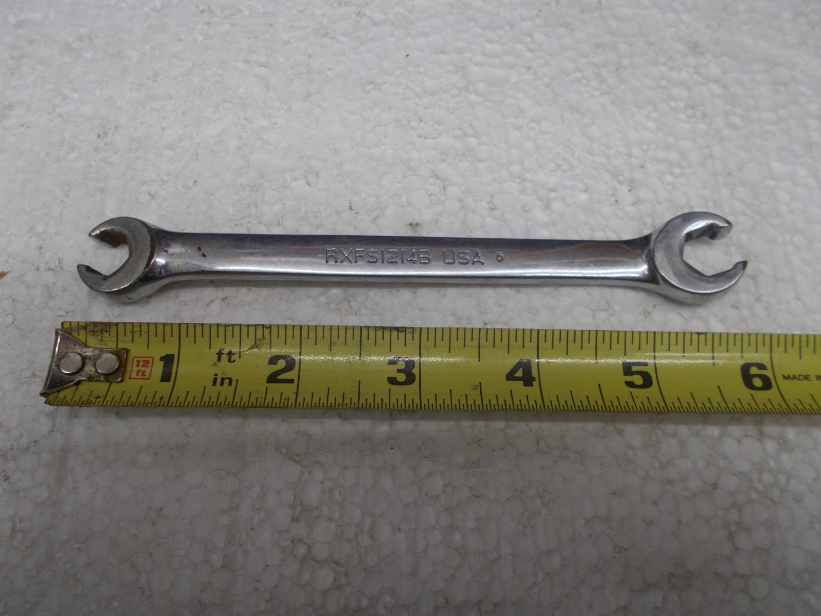 Snap-on tools 3/8 x 7/16″ SAE flare nut open end wrench RXFS1214B Nice!