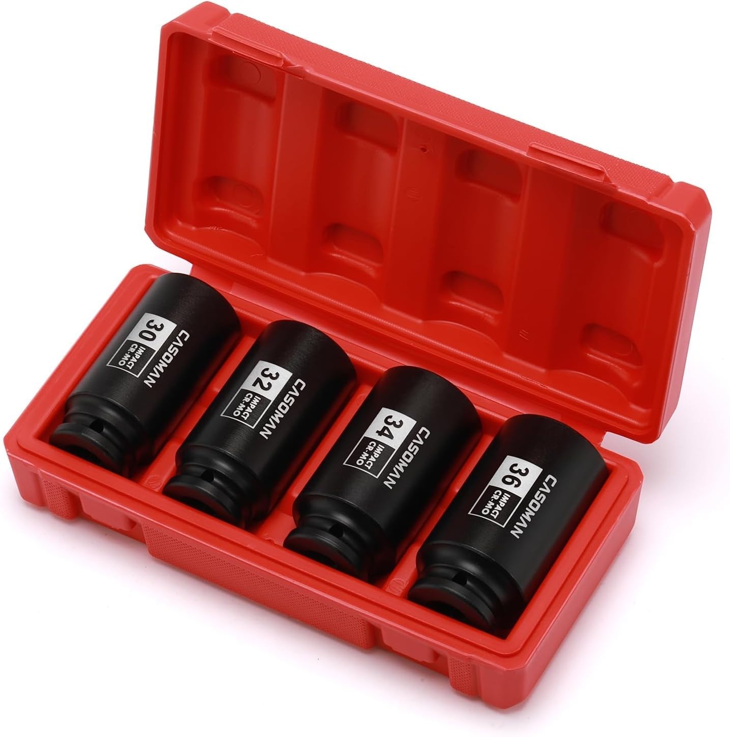 Durable Chrome Molybdenum Impact Socket Set – 1/2-Inch Drive, Deep Design