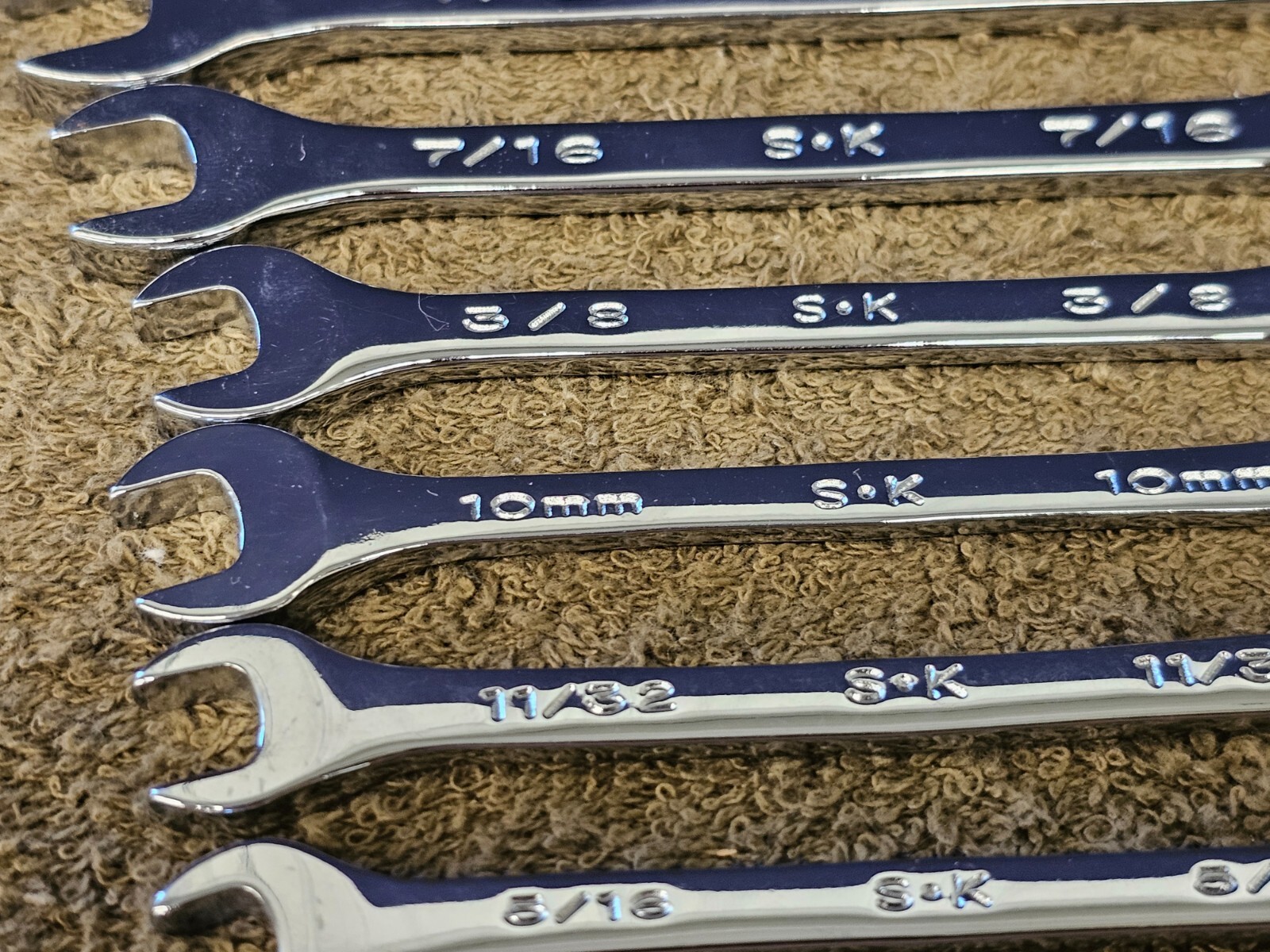 SK Combination Wrench Set SAE 88232 1-1/4 7/8 3/4 9/16 1/2 3/8 1/4 10mm 88000