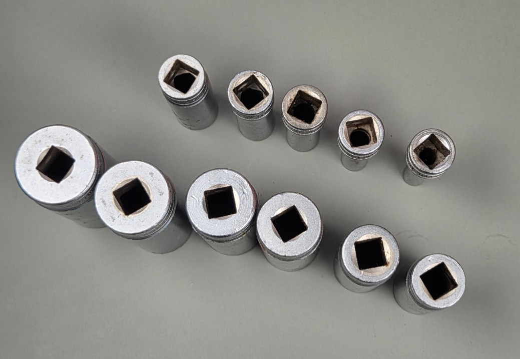 Snap On 3/8” Drive Deep Sockets 1/4” To 7/8” mixed set 11 Pieces