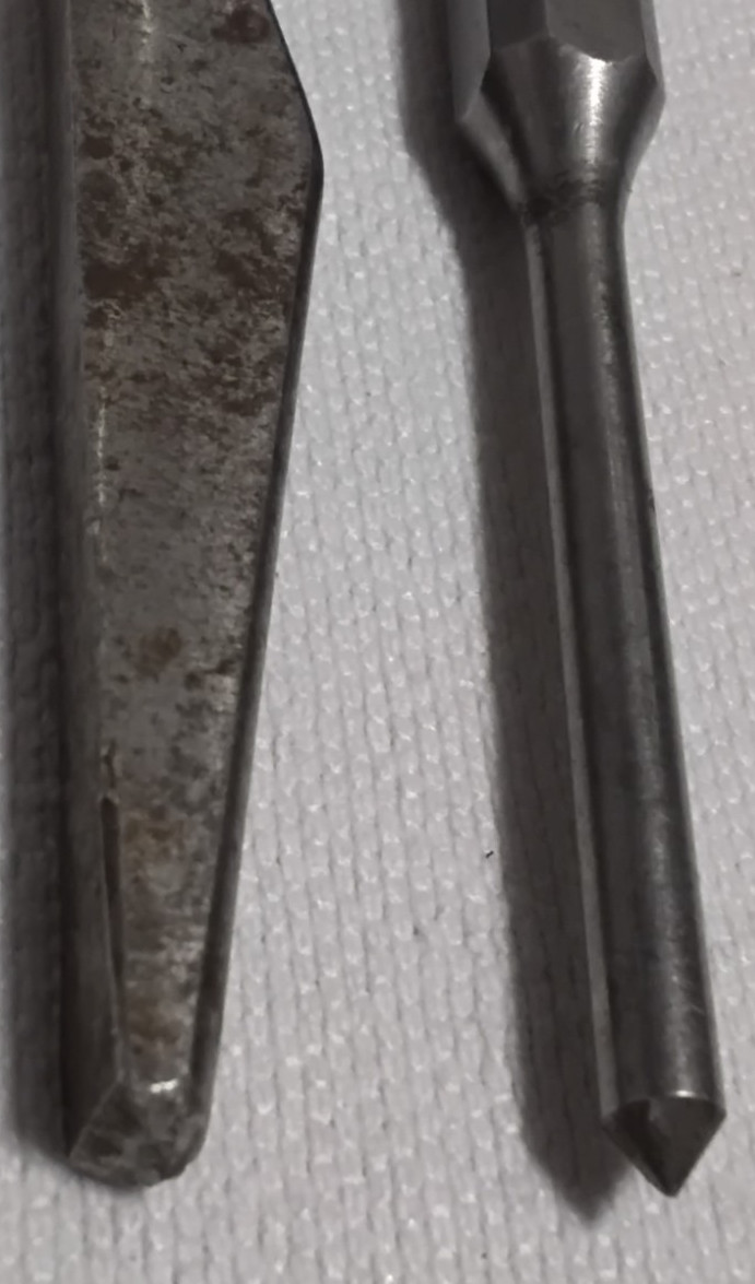 2pcs Snap-On Cope Chisel 5/8″ PPC 12 6″ & 3/16″ PPC108 Punch USA