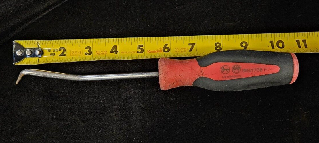 Snap On 10″ Length Red-Black Soft Grip Radiator Hose Pick SGA173B