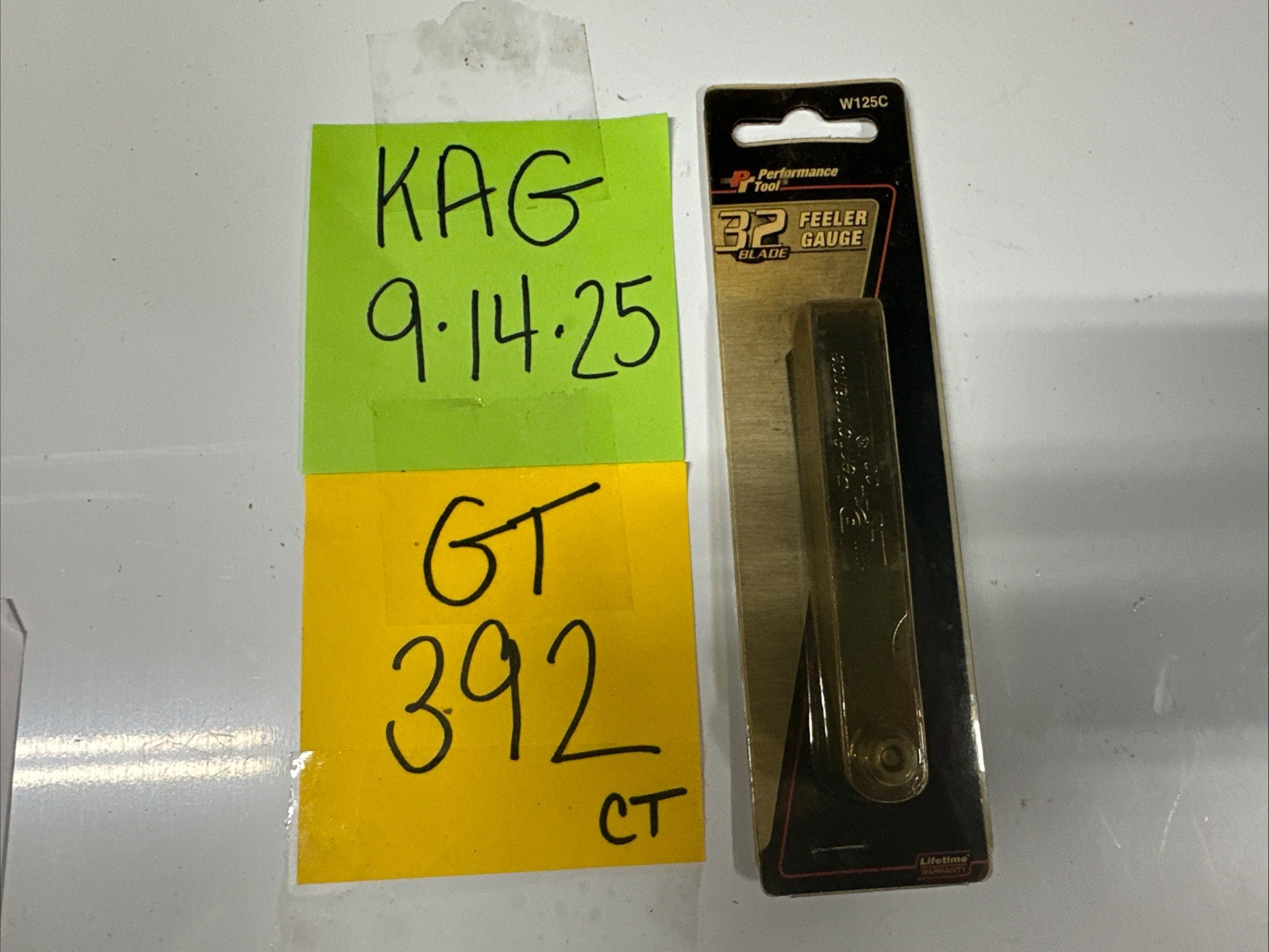 Performance Tool 32-Blade Feeler Gauge set W125C ~ 3 1/2 “ Long