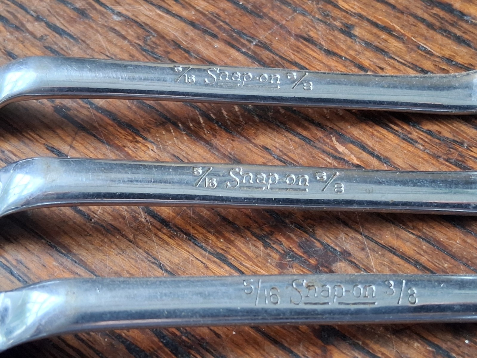 Snap – On Deep Offset Box End Wrench 5 Pieces SAE (2) 1/2-9/16 & (3) 5/16-3/8