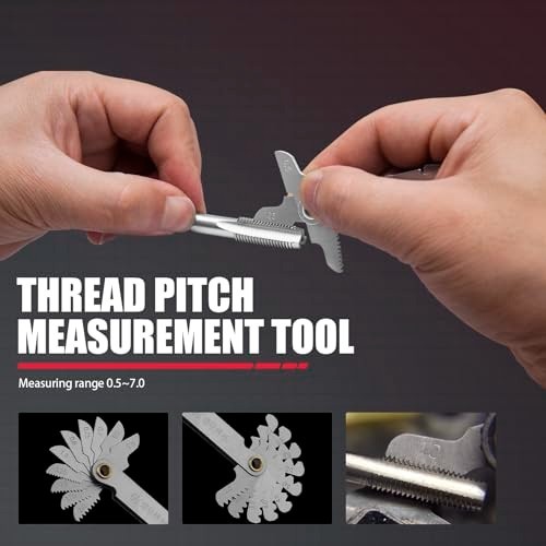Metric & SAE Thread Repair Kit 262 Pc – M5 M6 M8 M10 M12 & 1/4″ to 1/2″ with Gau