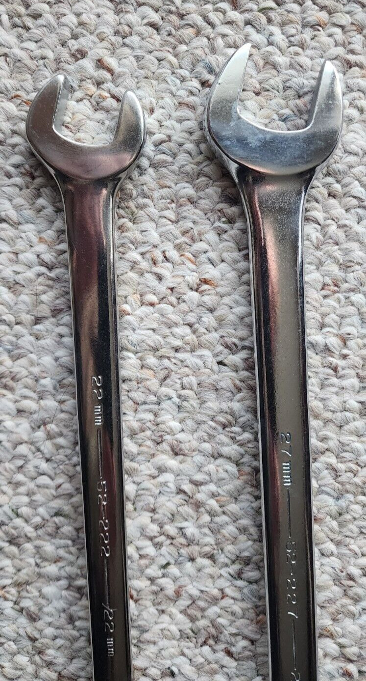 2 – Armstrong Tools 25-128 & 25-232 – 7/8 & 1 in Long Combo Wrenches 12 Point