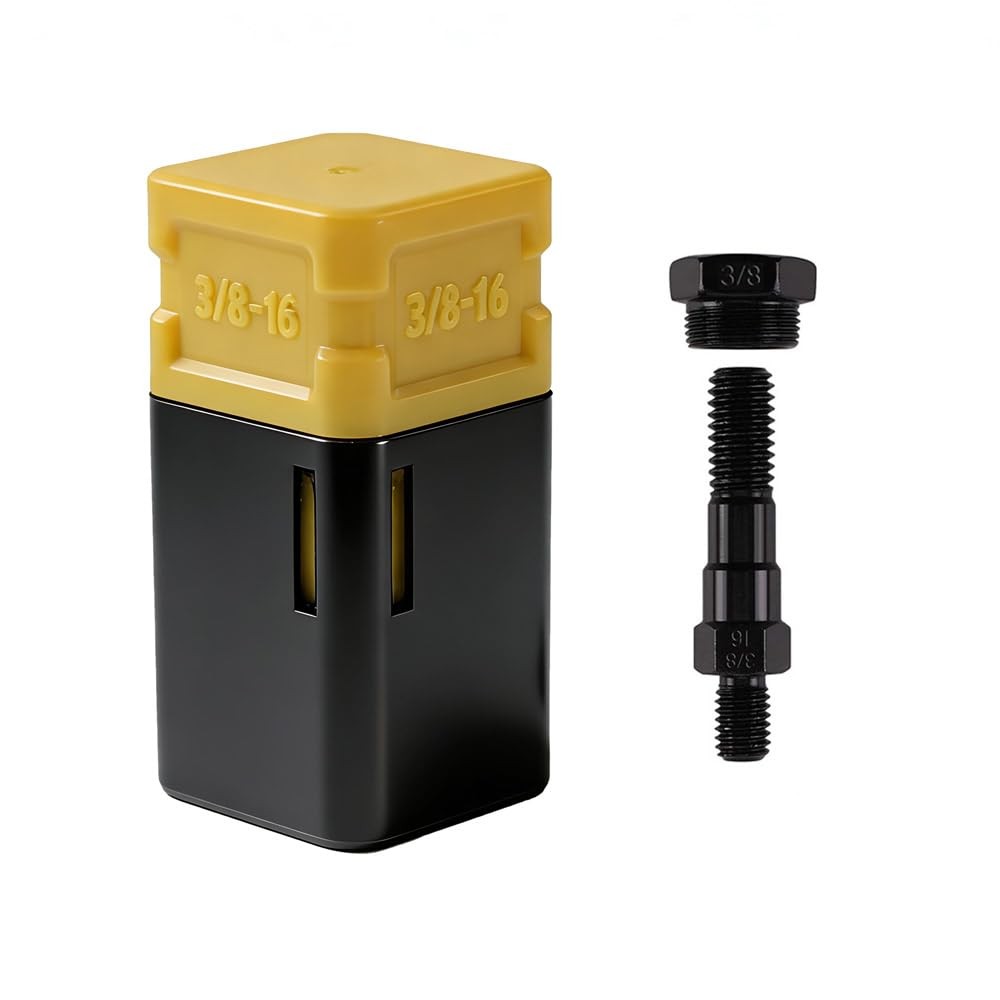 ZIOJOVK 3/8-16 Rivet Nut Tool 1-3/8 inch diameter, partially threaded, Yellow