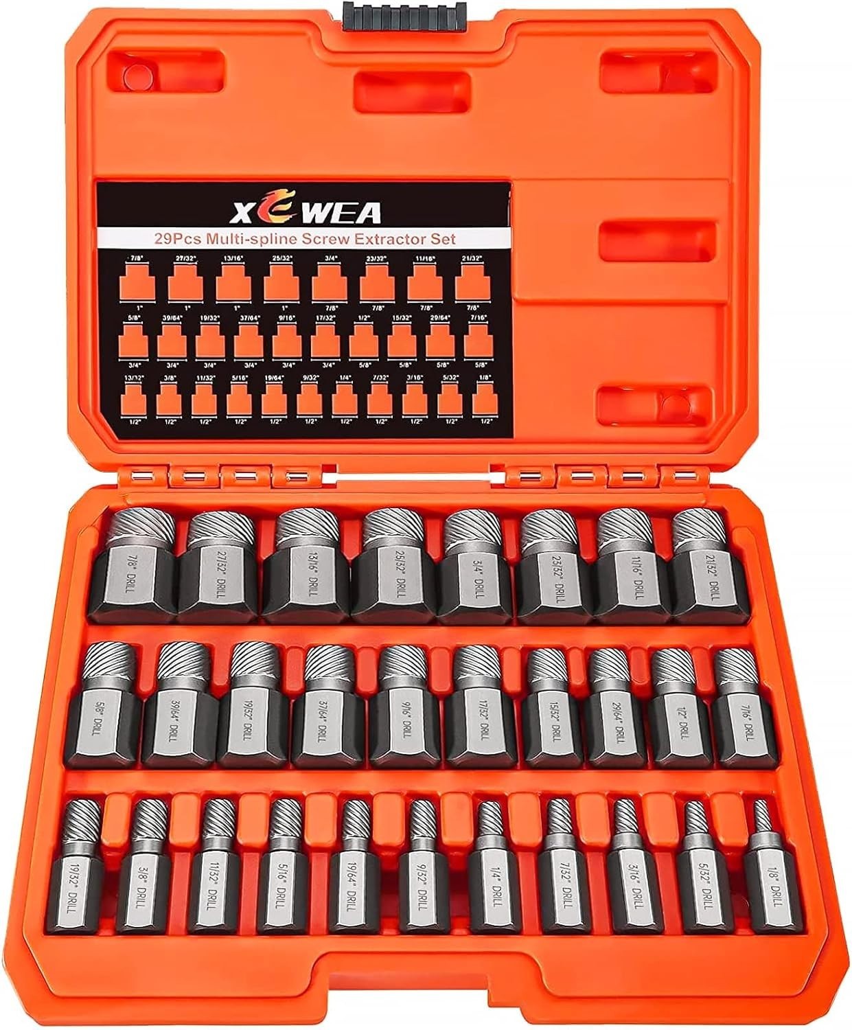 Versatile 29-Piece Bolt Extractor Set – Perfect for Professionals and DIYers