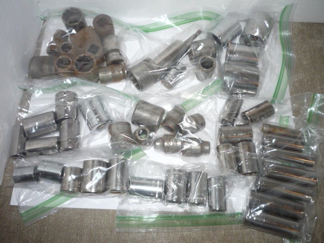10 pound lot of sockets, Craftsman and other brands, nice mix, standard & Metric