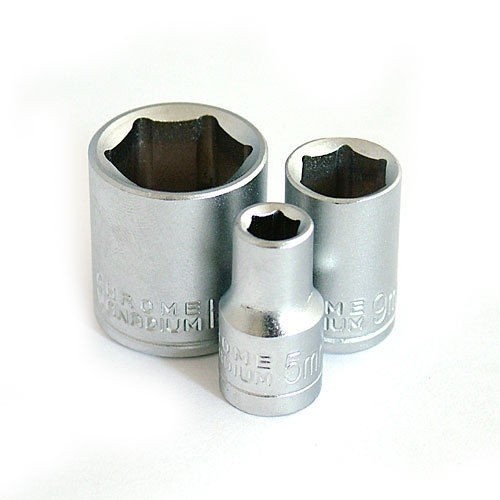 47pc Crv 1/4″ 3/8″ 1/2″ Dr Metric Sockets Set Size 4mm – 30mm With Storage Rails