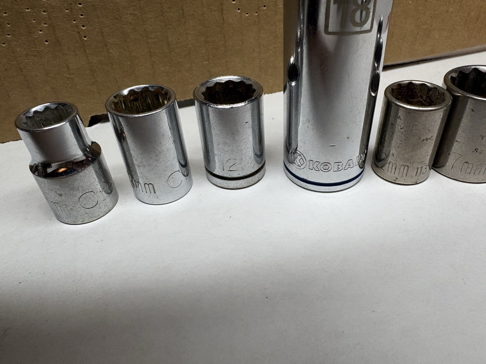 Mixed Lot SAE & Metric 6 & 12 Pt Sockets 3/8” Drive Mix Brand SK Allen Pittsburg