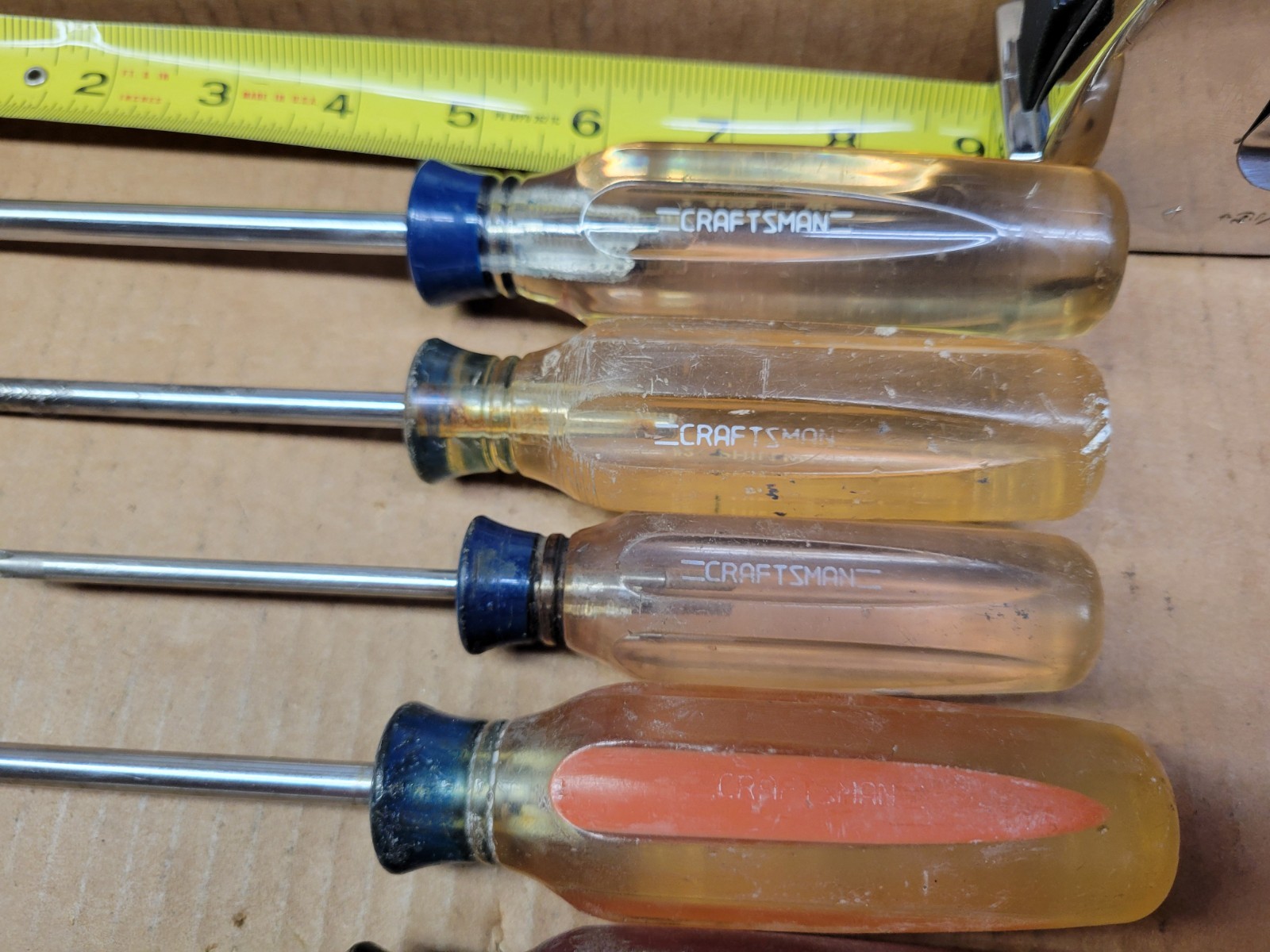 Craftsman Professional 7-Piece Clear Handle Screwdriver Set / Lot