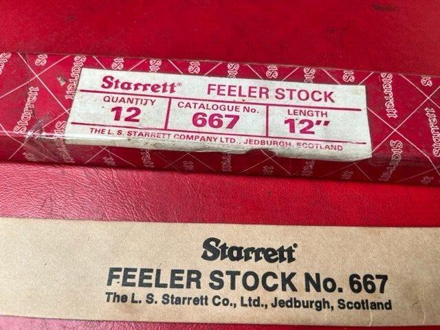 STARRETT 12″ Feeler Stock Part No. 667M-30 0.030mm – Made in Jedburgh Scotland