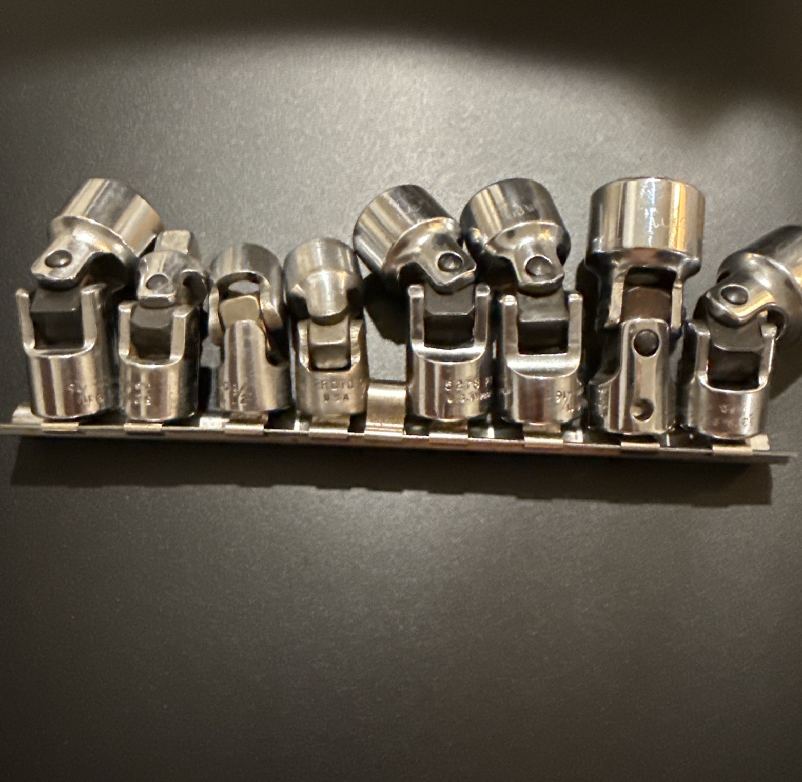 PROTO USA 3/8” Drive Universal Socket Lot of 8 J5270 J5275 J5276 J5278 J5279