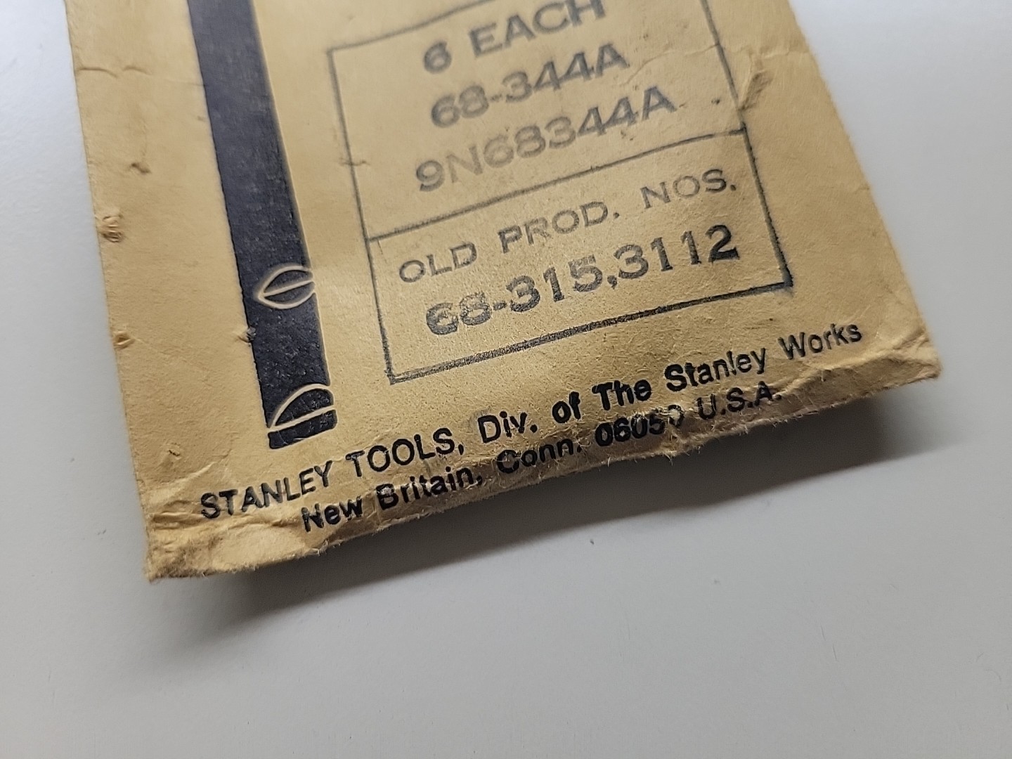 6 Stanley Yankee Screwdriver Flat Tip Bits #2 3112 Fits 31 131 131A 68-131 USA