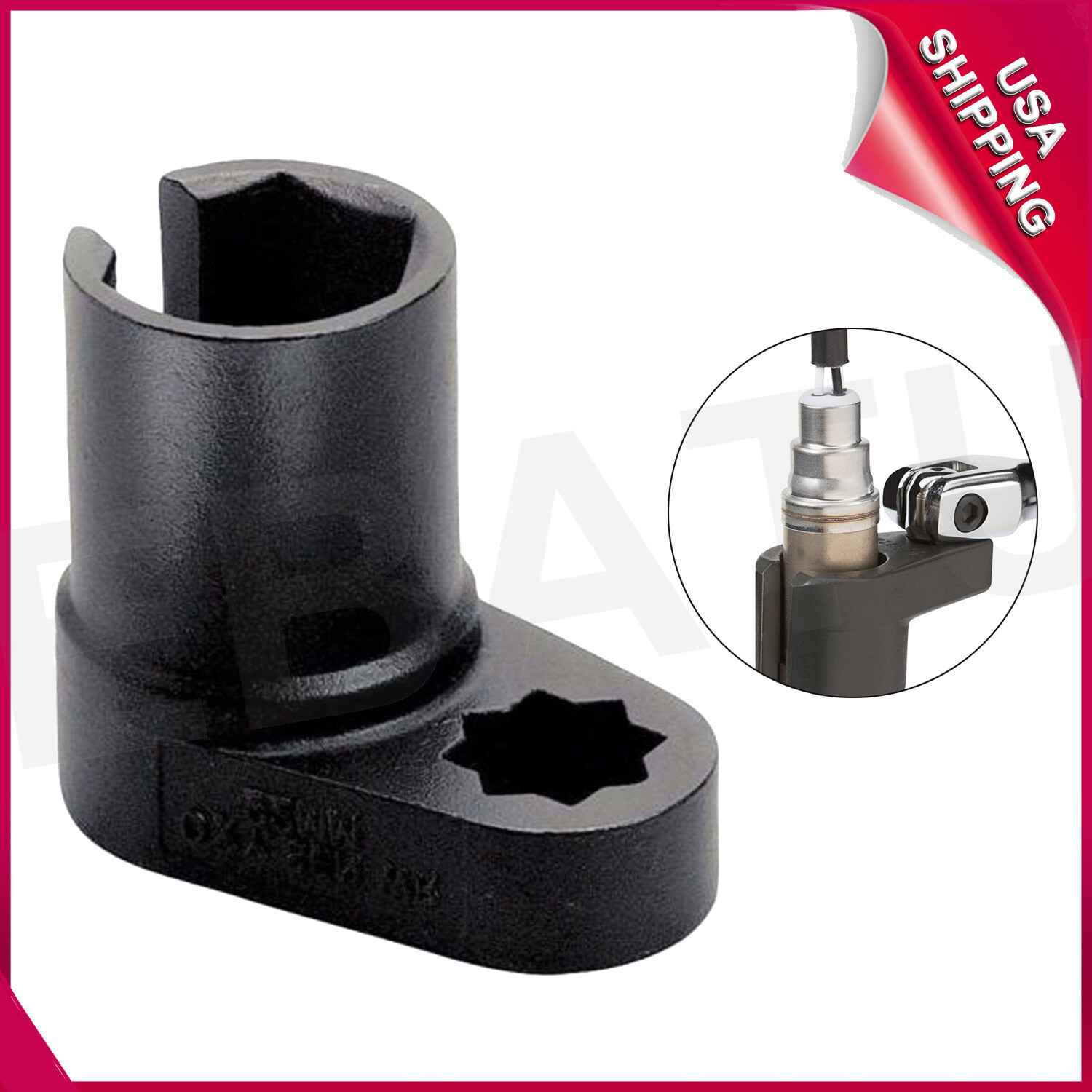 NEW 1/2″ Dr. x22mm Extended Offset 50mmL Oxygen Sensor Socket Wrench Tool