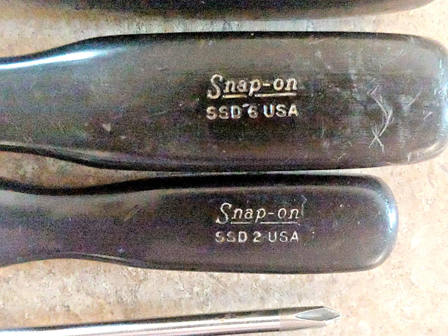 Snap-on 8 Pcs. Screwdrivers SSD8,6,2,1 SOD306, SSDP31, SSDP22,6ASA Phil Slot USA
