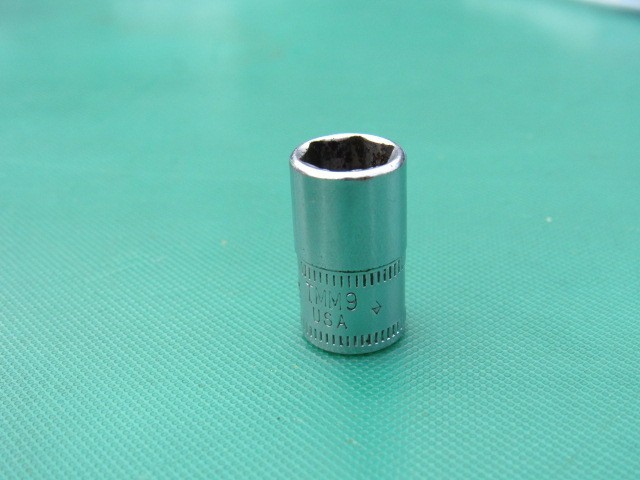 SNAP ON 9MM TMM9 1/4″ DRIVE METRIC 6 PONIT SHALLOW SOCKET 9 MM UNDERLINE LOGO