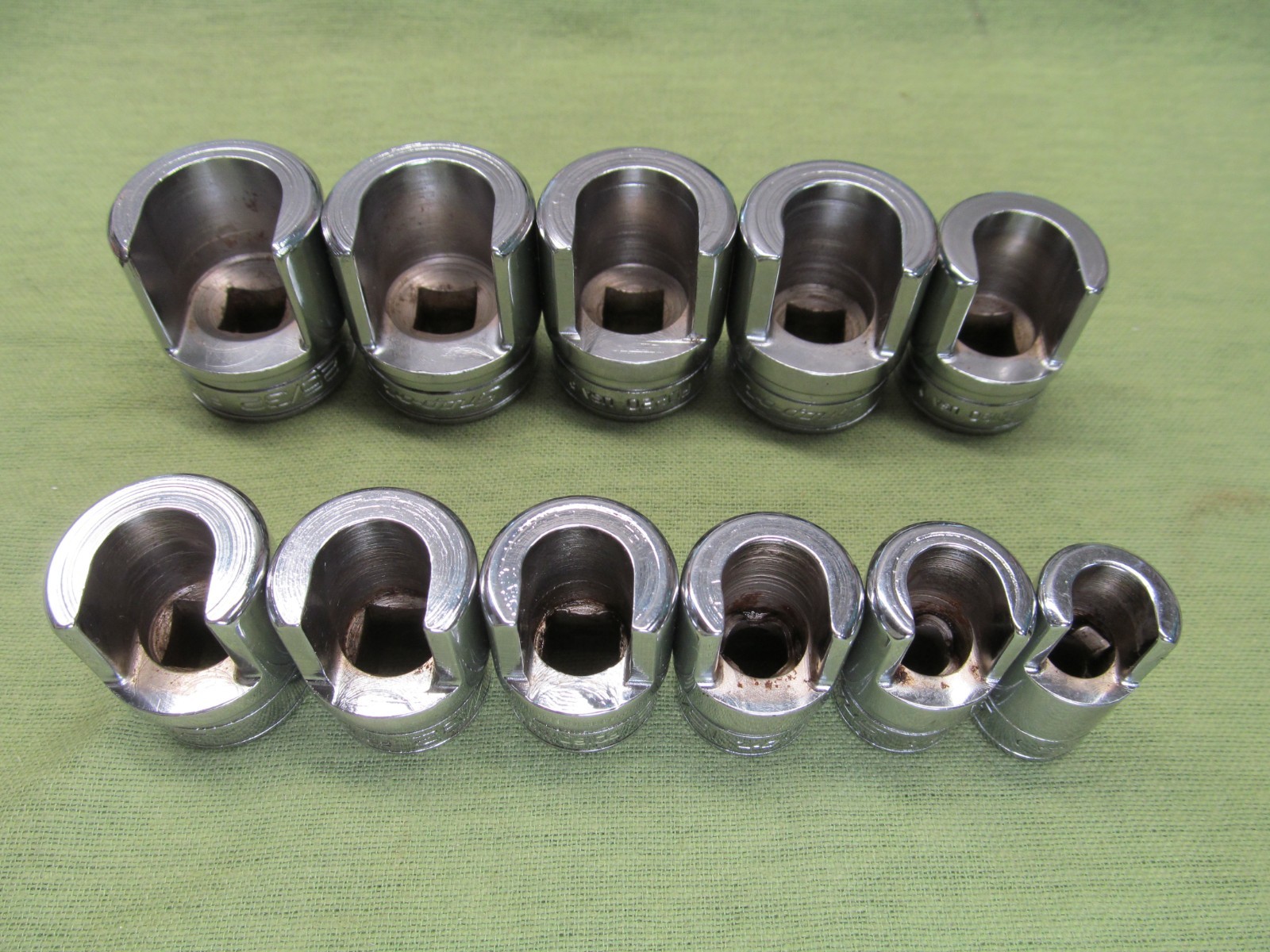 11pc Snap-on 3/8″ drive Weatherhead Socket Set – 3/8″ thru 25/32″ – USA