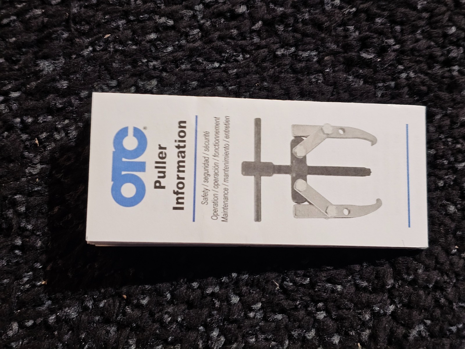 OTC 1026 Jaw Puller 7 in Jaw Spread, 3 1/4 in Jaw Reach, 5 ton Pulling Capacity
