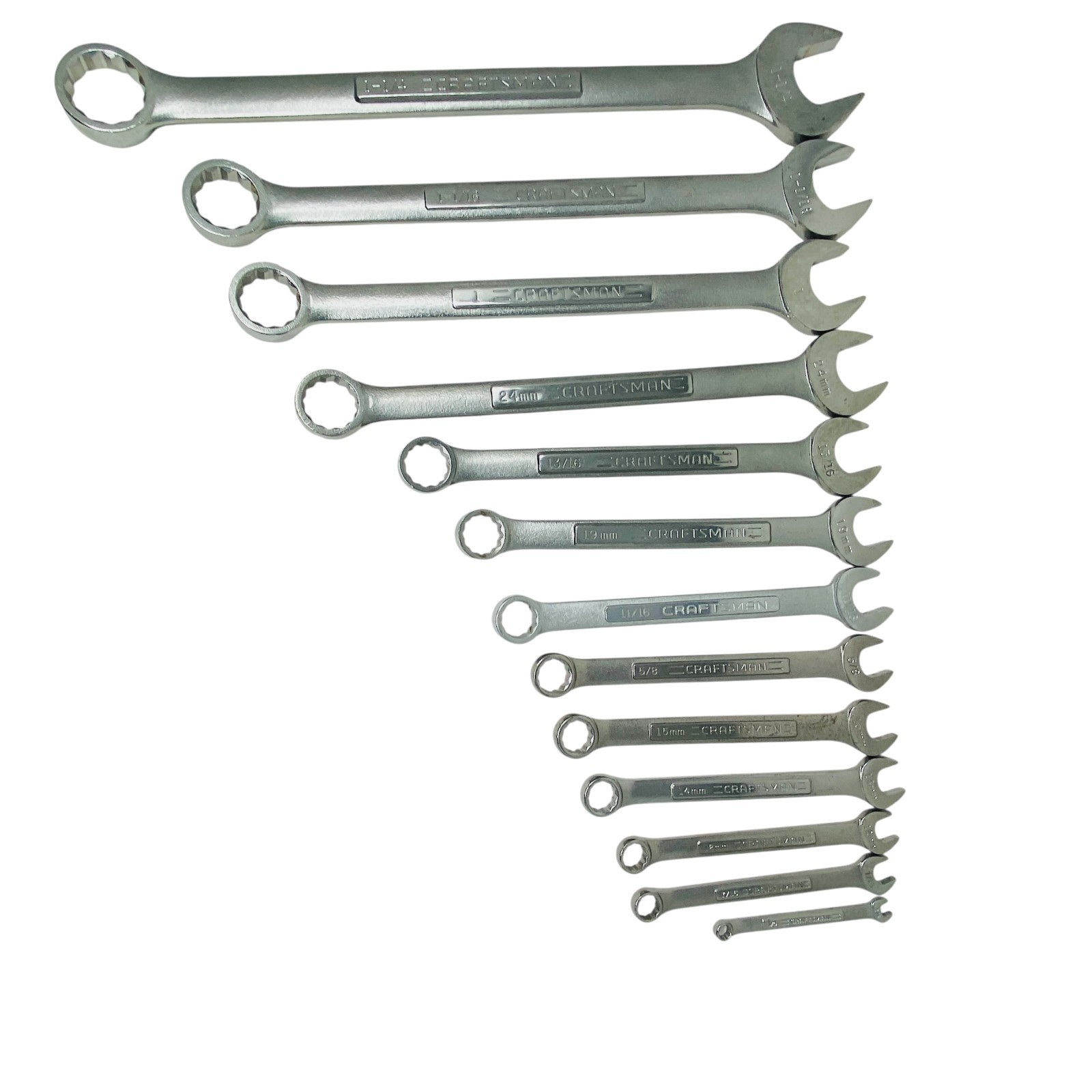 Craftsman USA Wrench Set Heavy Duty 1-1/4″ to 1/4″, Forged in USA, 13 Pcs