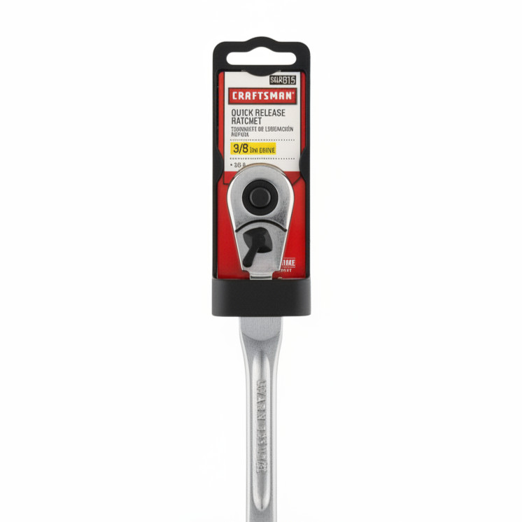 Craftsman 44815 3/8” Drive Flex Head Quick Release Teardrop Ratchet BRAND NEW
