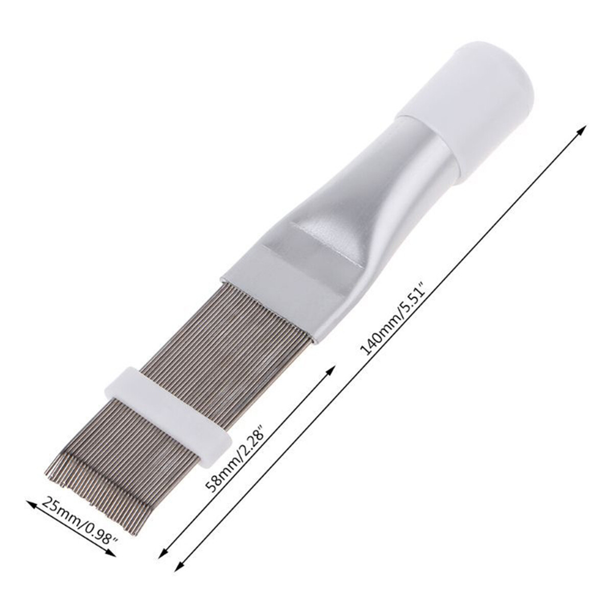 2Pcs Air Conditioner Fin Comb A/C Condenser Brush Radiator Cleaning Repair Tool