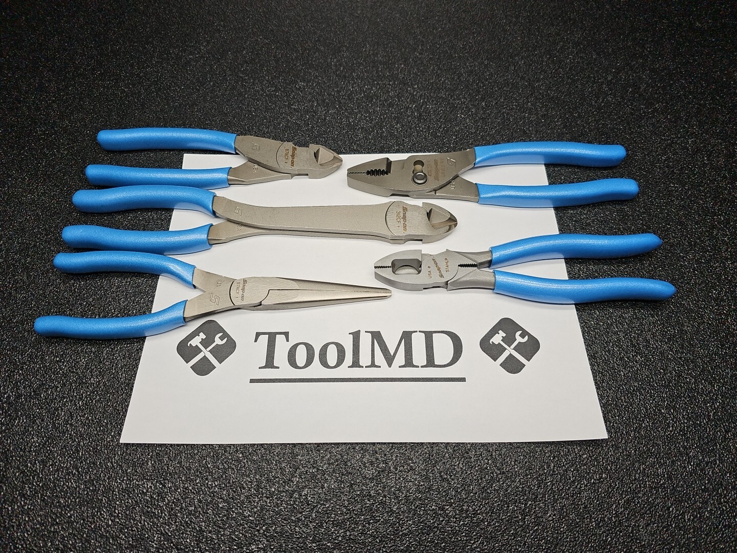 Snap-on Tools USA RARE 5pc PEARL BLUE Plier & Heavy-Duty Cutter Lot Set 312CF
