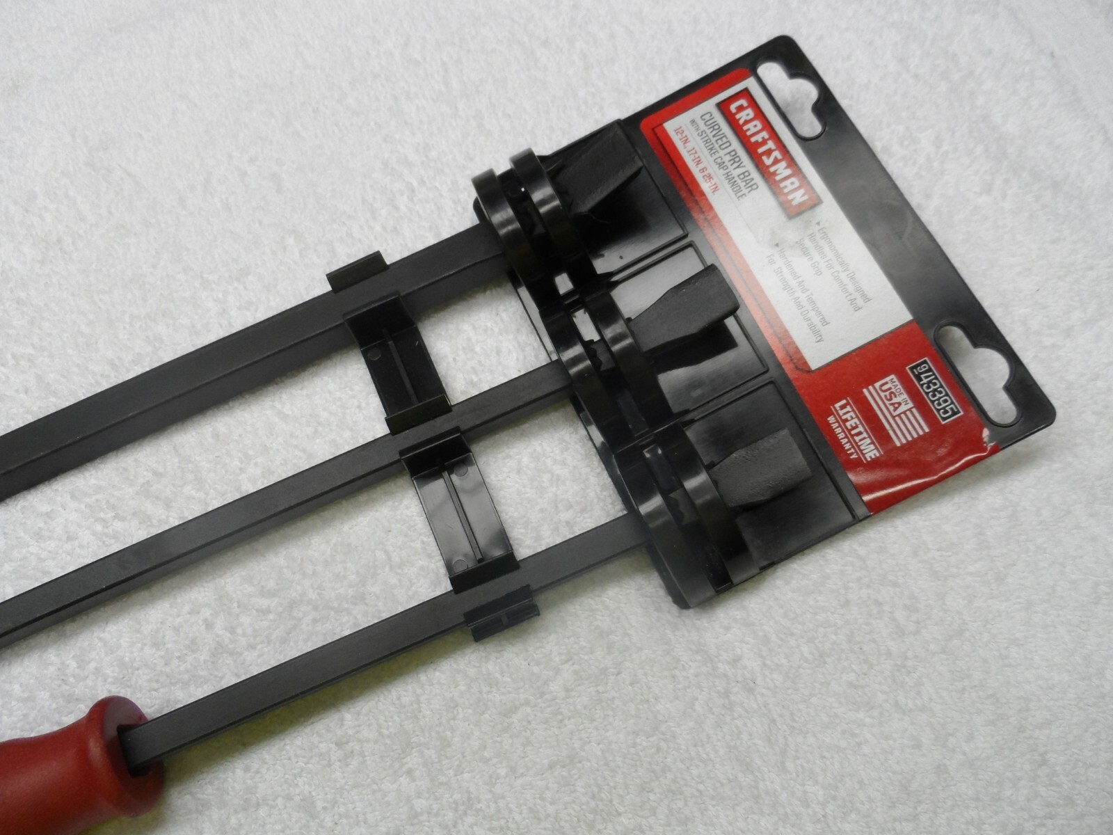 Craftsman Strike Cap Pry Bar Set, 12″ 17″ 25″, made in USA – Part # 43395
