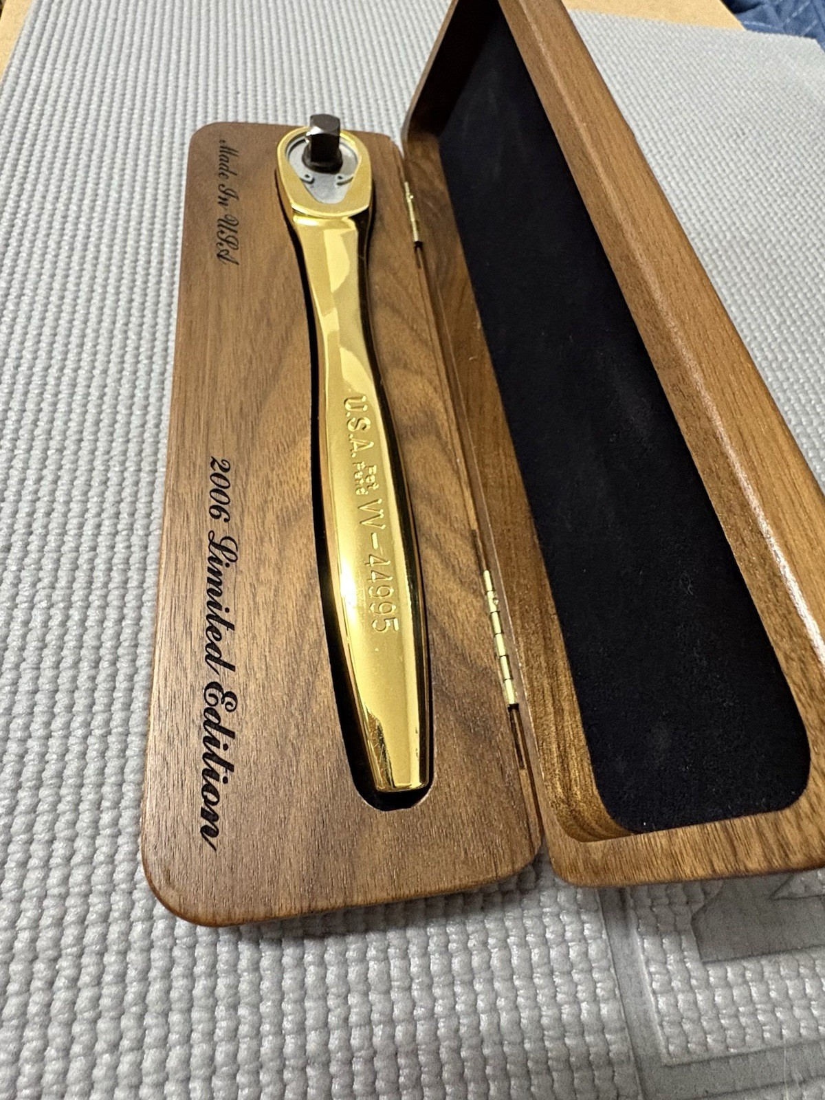 NOS Craftsman Gold 3/8 Drive Thin Profile Ratchet 44995 USA 2006 Limited Edition