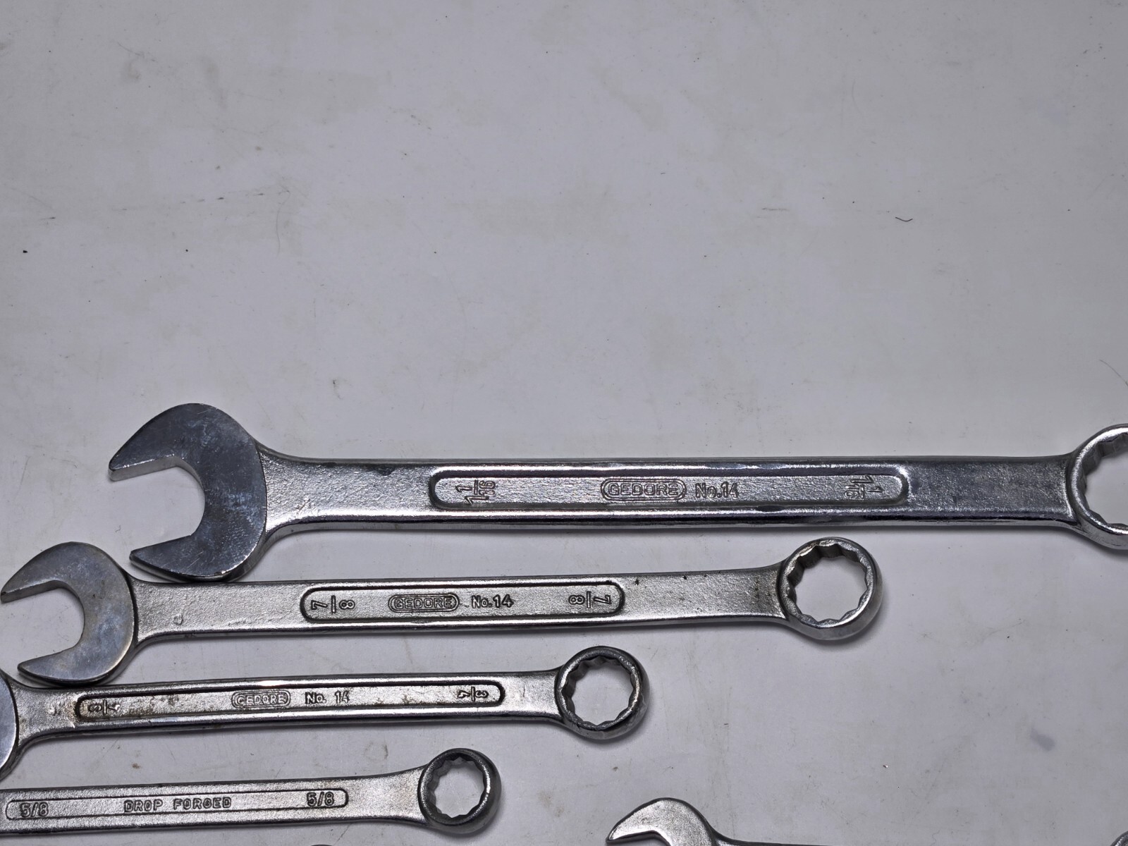 Gedore SAE & Metric Combination & Double Wrench Lot of 15 * Made In India *