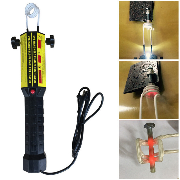 1100W Magnetic Induction Heater Kit Bolt Remover Flameless Heat Tool Free Coils
