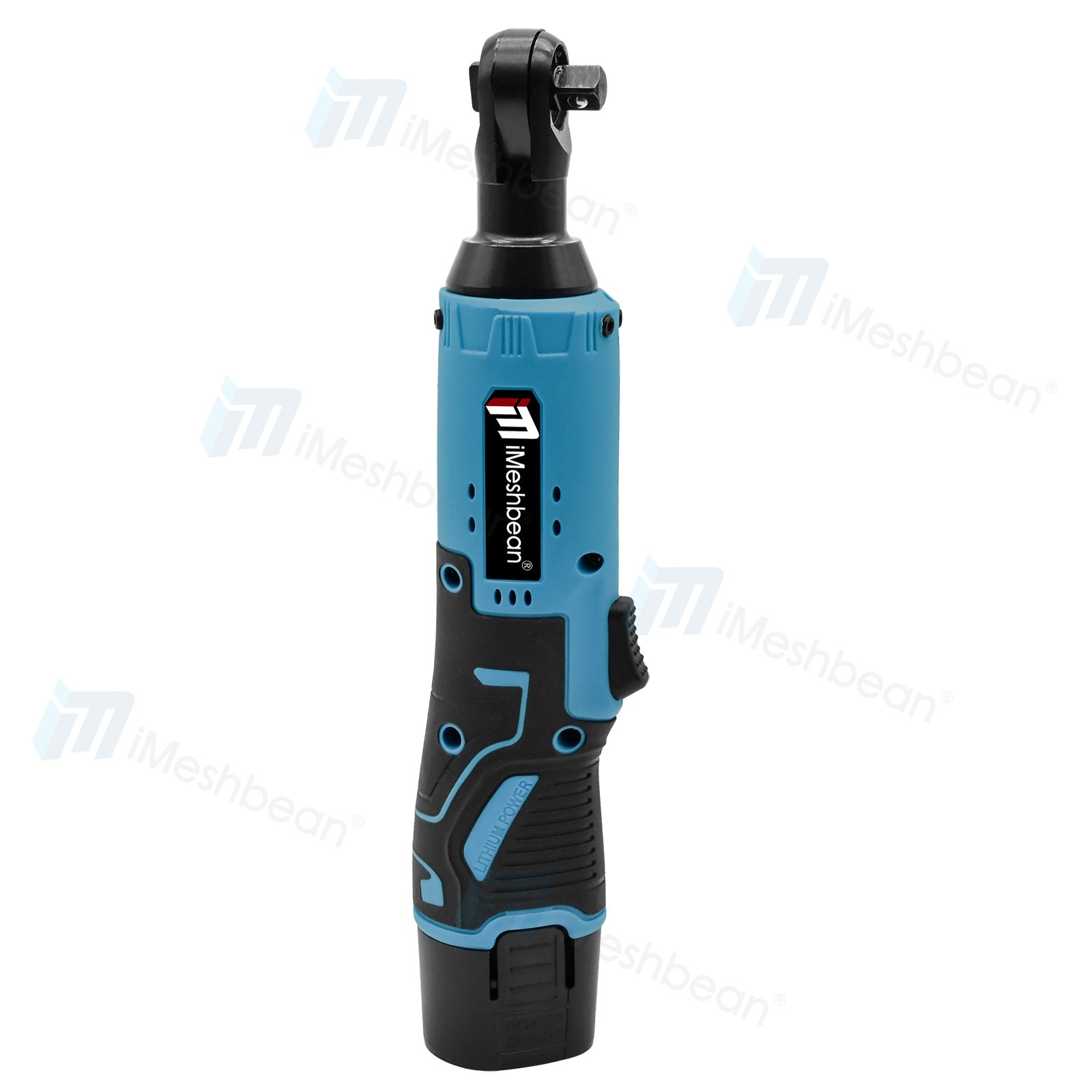 12V 3/8″ Cordless Electric Ratchet Socket impact Wrench Right Angle Battery 60Nm