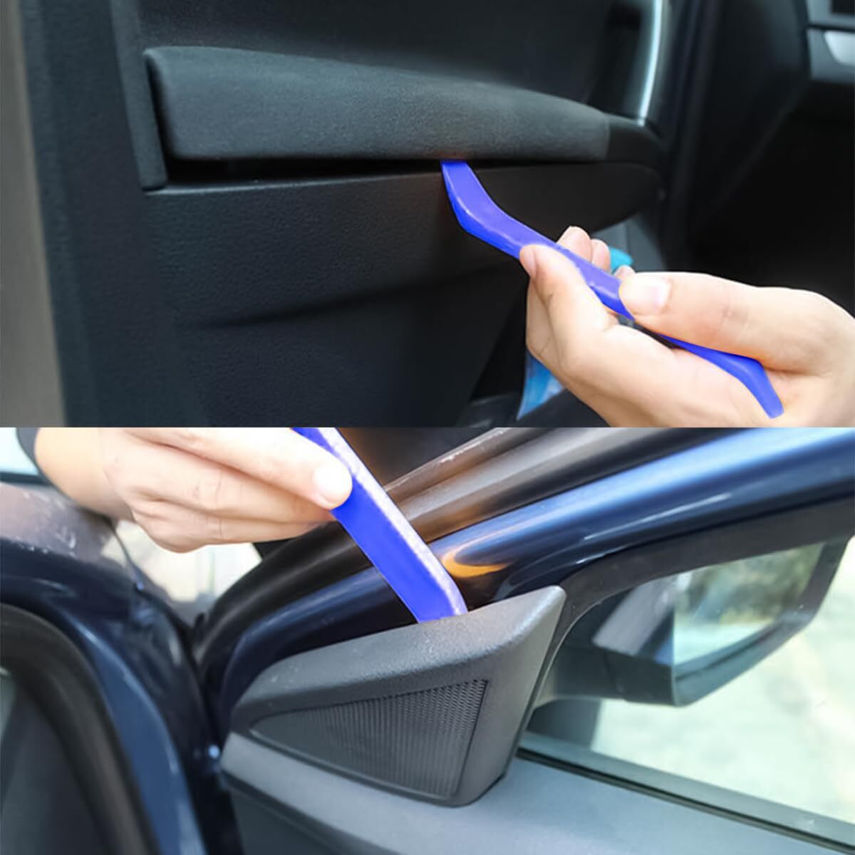 Trim Removal Tool For Auto 5 Pcs Car Pry Tool Kit Clip Fastener Remover Set For