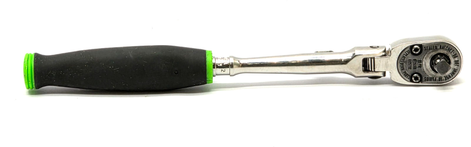 SNAP ON TOOLS USA THLX72G 1/4 Dr Dual 80 Locking Flex Head Ratchet Green