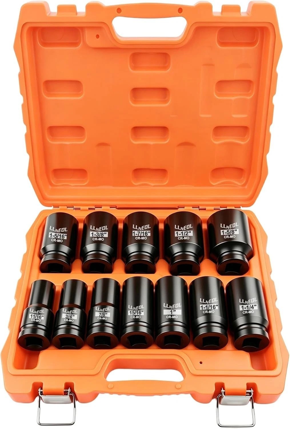 Complete 3/4″ Drive Impact Socket Set: 12-Pcs for Heavy Equipment Maintenance