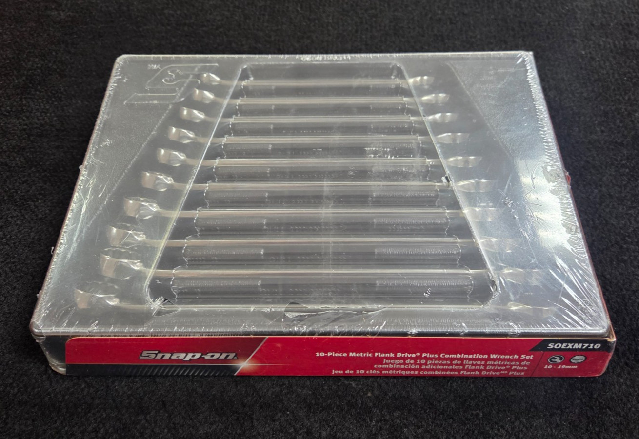 Snap-On SOEXM710 10-piece metric flank drive plus combination wrench set