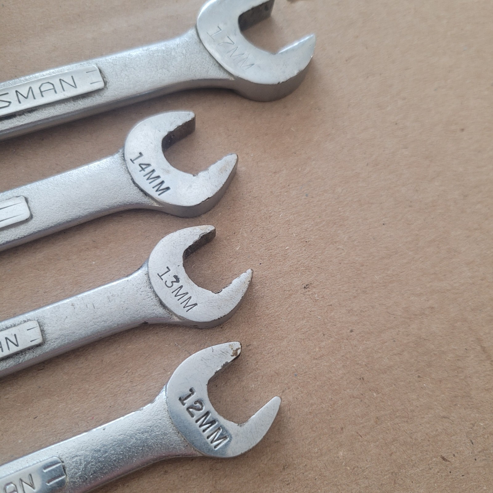 Vtg Craftsman Metric «VV» Combination Wrench Set 12mm 13mm 14mm 17mm 42916-42929