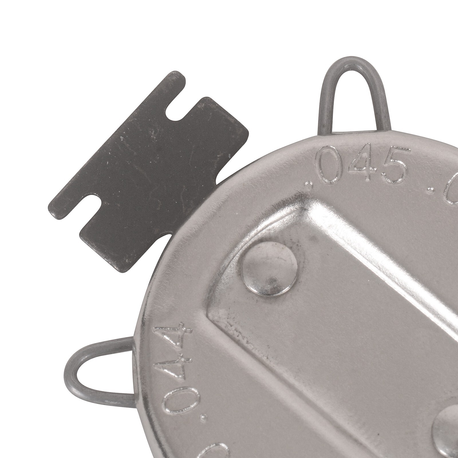 1.02-2.03mm Motorcycle Spark Plug Gap Gauge Set Small Six-Notch Leaf Type Black