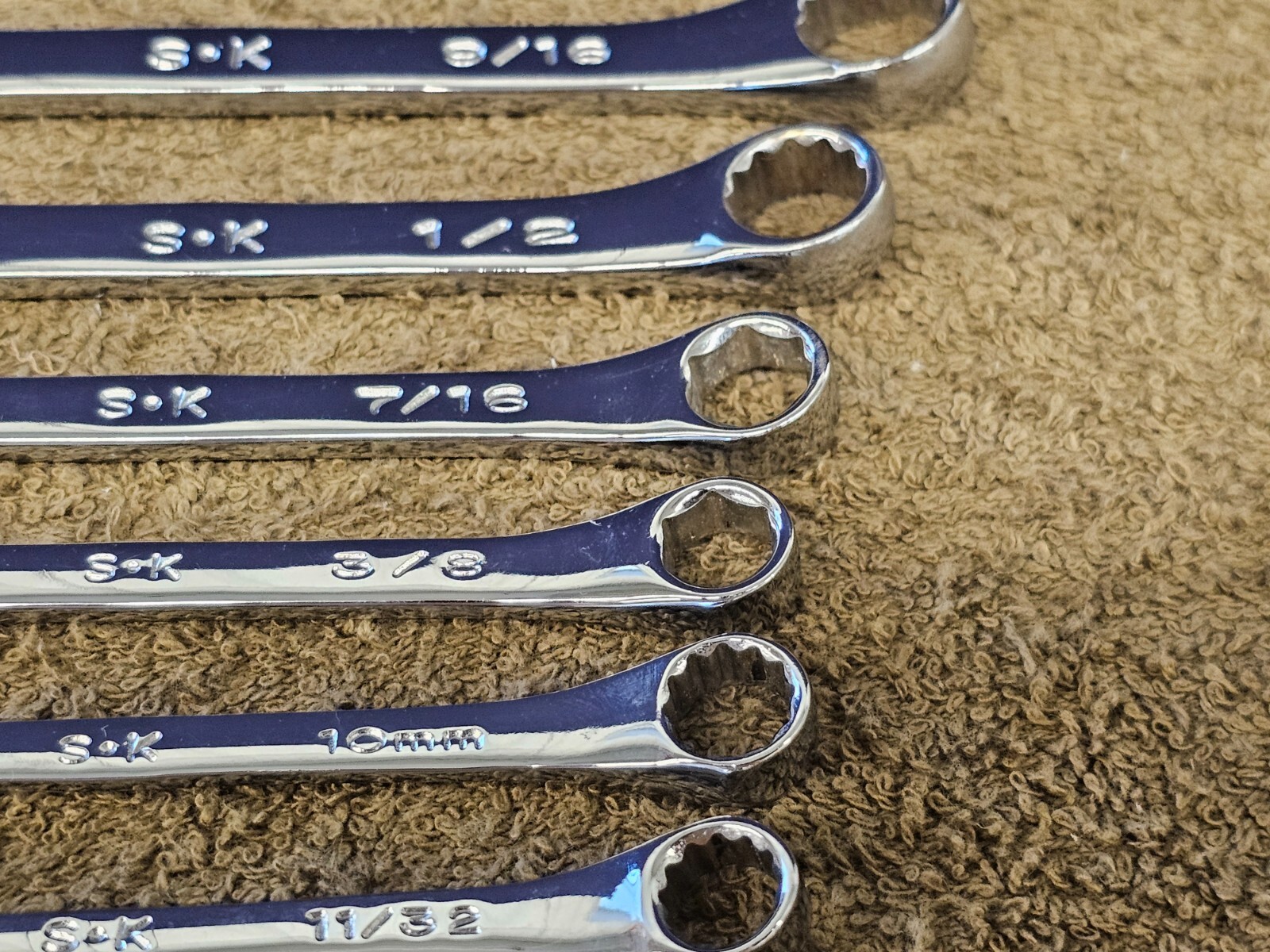 SK Combination Wrench Set SAE 88232 1-1/4 7/8 3/4 9/16 1/2 3/8 1/4 10mm 88000