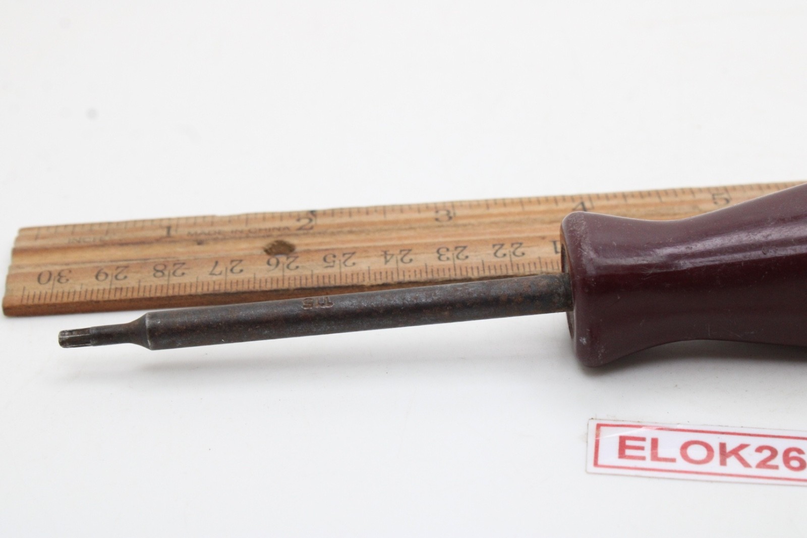 Matco Tools SDM T15 Torx 3″ Driver Burgundy Hard Handle USA