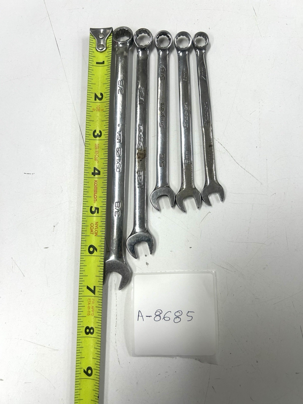 Snap-on & OEM USA Com Wre Lot 5 Pc SAE & Metric 7mm 8mm 5/16 11/32 3/8 A-8605