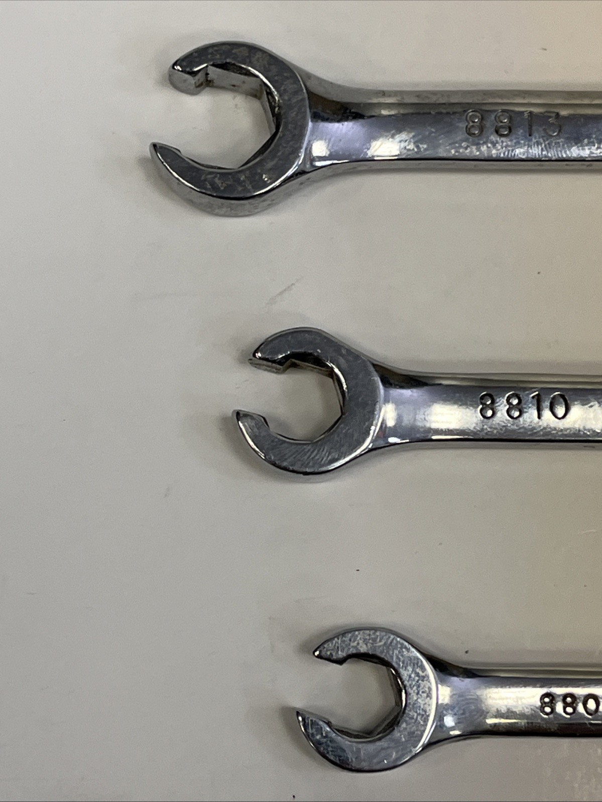 S-K Tools 8810 Metric Flare Nut Line Wrench Set 3pc 9-14mm Superkrome USA