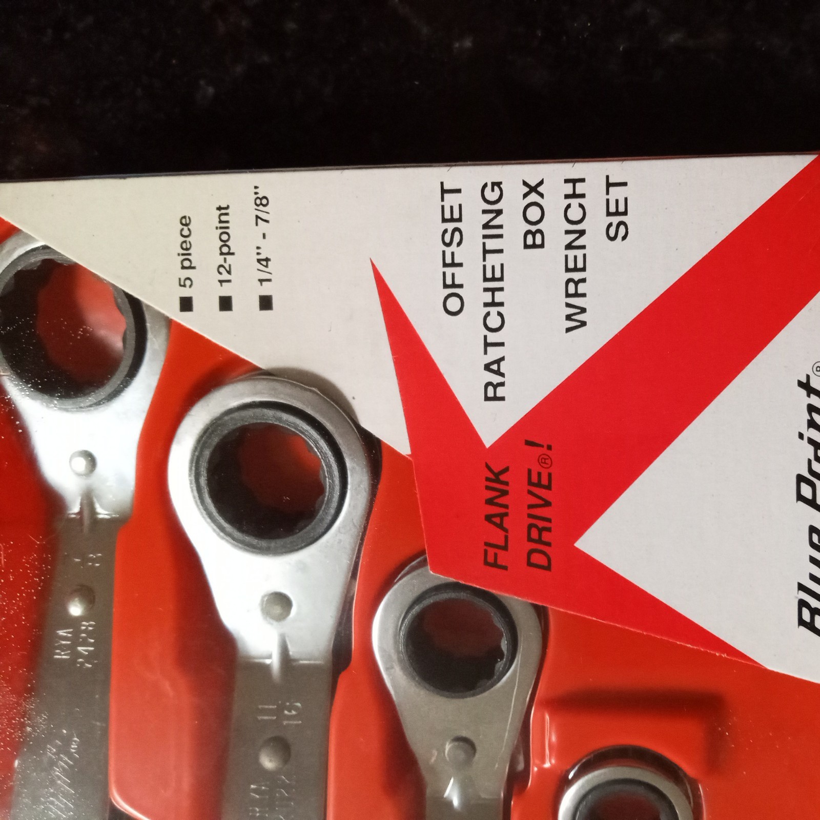 BLUE POINT TOOLS SAE/METRIC RATCHET WRENCHES 25° Offset Ratcheting Box Wrench