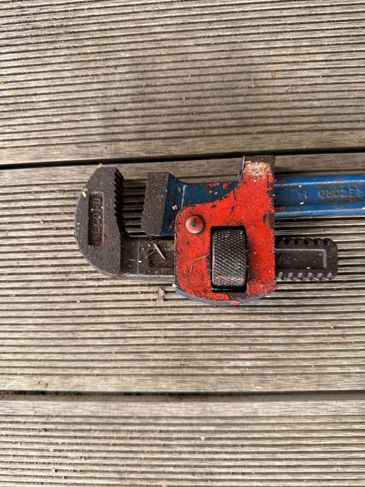 Record 14 Stilson Adjustable Pipe Wrench Spanner Vintage