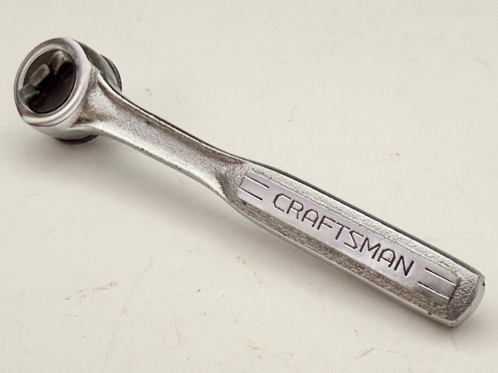 Vintage Craftsman # 43187 – 1/4” Drive Thumb Wheel Spinner Ratchet Made In USA