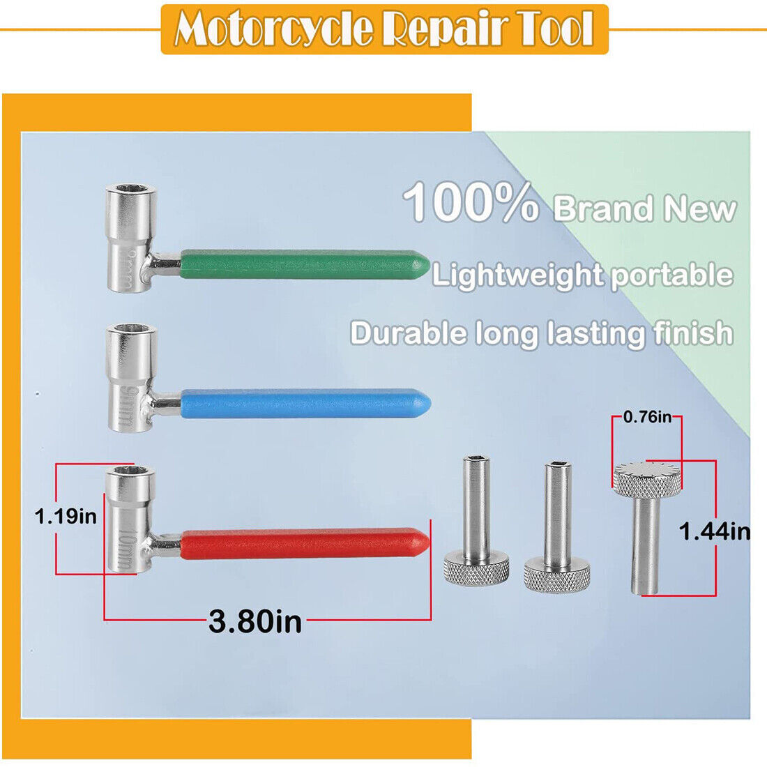 6PC Valve Tappet Adjusting Tool Set for HONDA YAMAHA SUZUKI KAWASAKI MOTORCYCLES