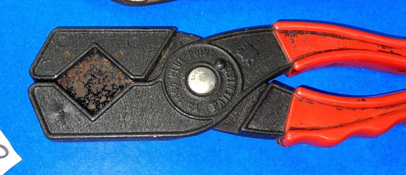 SNAP-ON & BLUE-POINT TOOLS 3 PC HOSE CUTTERS, ADJUSTABLE JAWS, HOSE CLAMP PLIERS